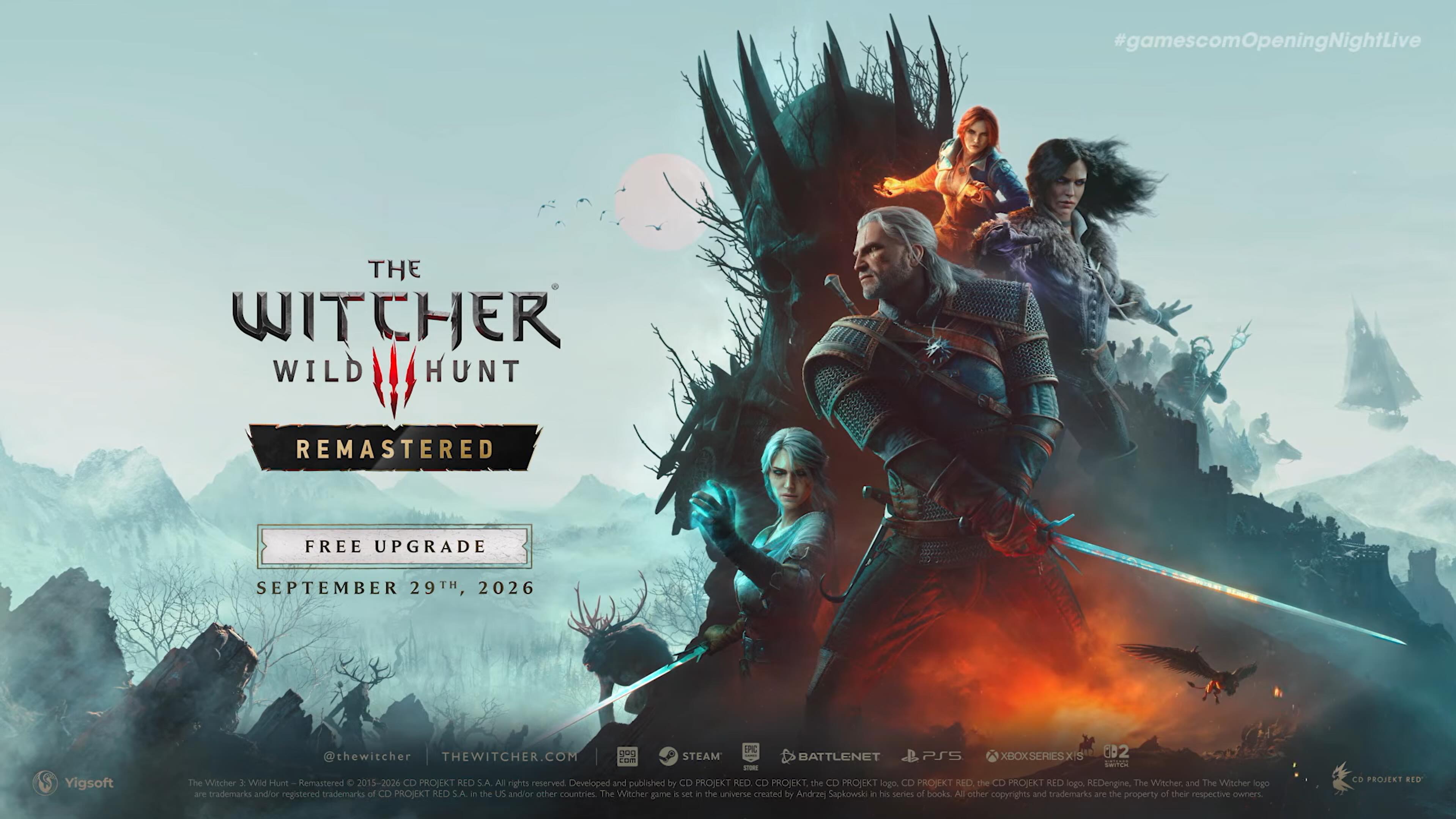 Witcher 3 Remastered Announcement